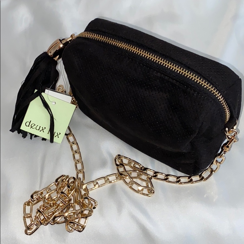 Deux Lux Crossbody Mini Messenger with Tassel. NWT